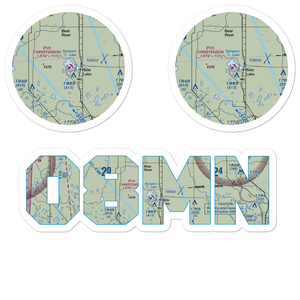 Christenson Point Seaplane Base (08MN) VFR Sectional Sticker Pack