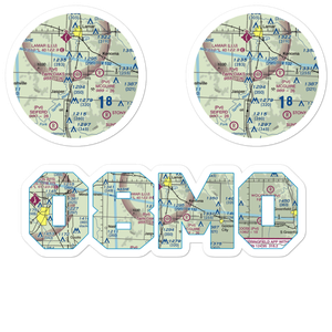 Twin Oaks Airport (08MO) VFR Sectional Sticker Pack