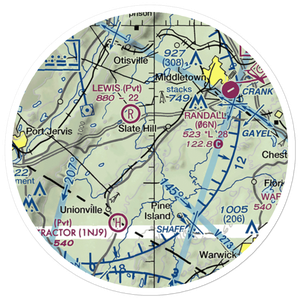 Md1 Airport (08NY) VFR Sectional Sticker (20 mile)
