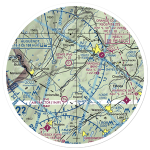 Md1 Airport (08NY) VFR Sectional Sticker (30 mile)