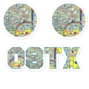 Cross Wind Airport (08TX) VFR Sectional Sticker Pack