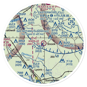 Knolle Ranch Airport (08XA) VFR Sectional Sticker (20 mile)