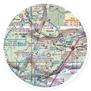 West Beaver Airport (09AK) VFR Sectional Sticker (30 mile)