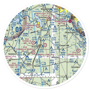 Cheryl-Lane Landings Airport (09FD) VFR Sectional Sticker (30 mile)