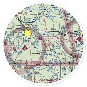 Sunbelt Strip (09GA) VFR Sectional Sticker (30 mile)