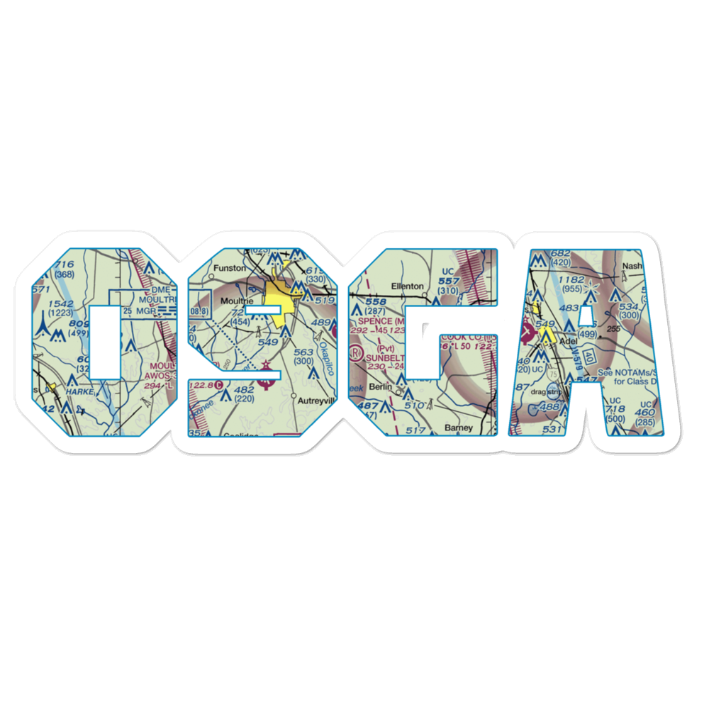 Sunbelt Strip (09GA) VFR Sectional Sticker 