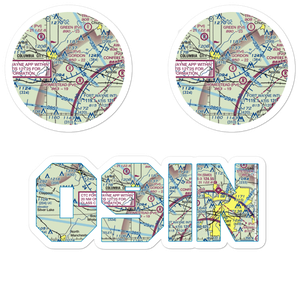 Gordon Airport (09IN) VFR Sectional Sticker Pack