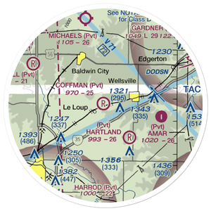 Coffman Airport (09KS) VFR Sectional Sticker (20 mile)
