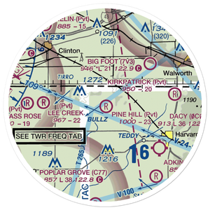 Pine Hill Airport (09LL) VFR Sectional Sticker (20 mile)