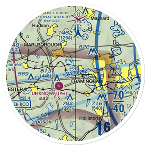 Kallander Field (09MA) VFR Sectional Sticker (20 mile)