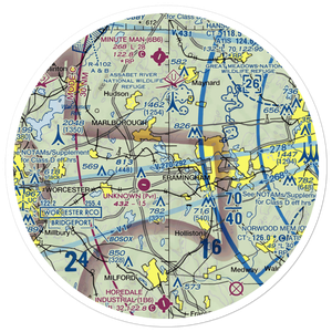 Kallander Field (09MA) VFR Sectional Sticker (30 mile)