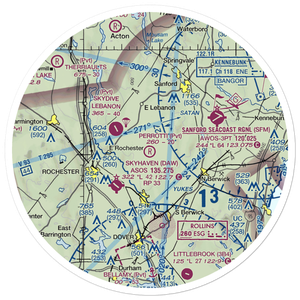Perrotti Skyranch Airfield (09ME) VFR Sectional Sticker (30 mile)