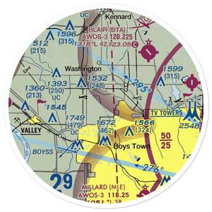 Summer Hill Farm Airport (09NE) VFR Sectional Sticker (20 mile)