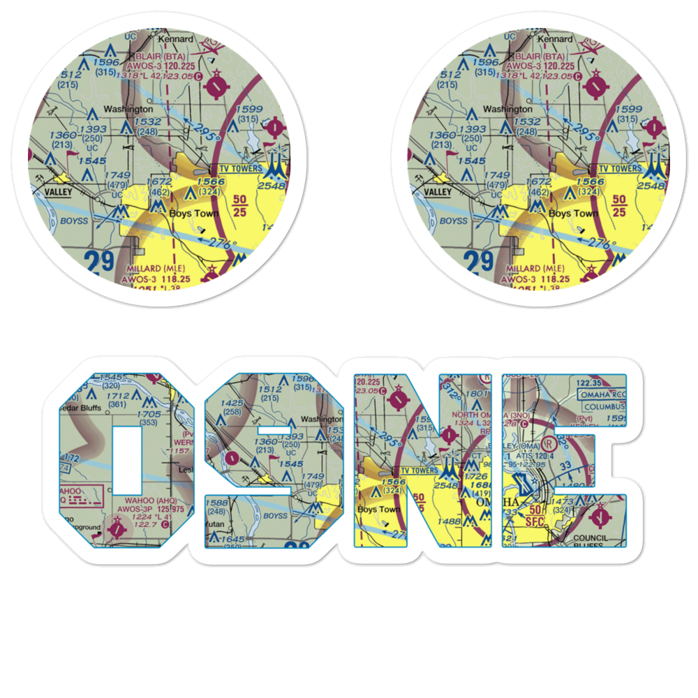 Summer Hill Farm Airport (09NE) VFR Sectional Sticker Pack 