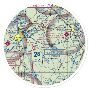 Dakota Air Ranch Airport (09NR) VFR Sectional Sticker (30 mile)