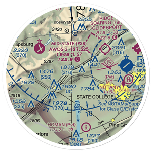 Eagle Field (09PA) VFR Sectional Sticker (20 mile)