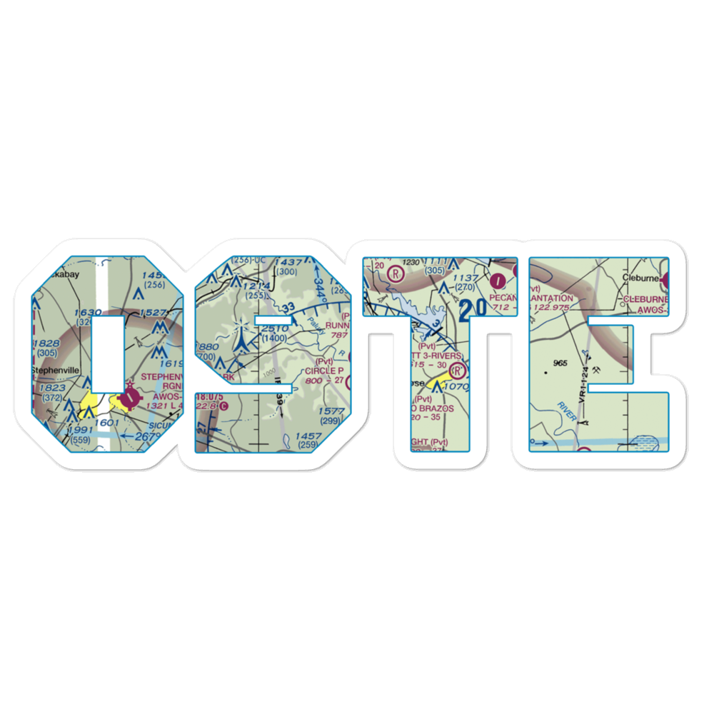 Running M Ranch Airport (09TE) VFR Sectional Sticker 