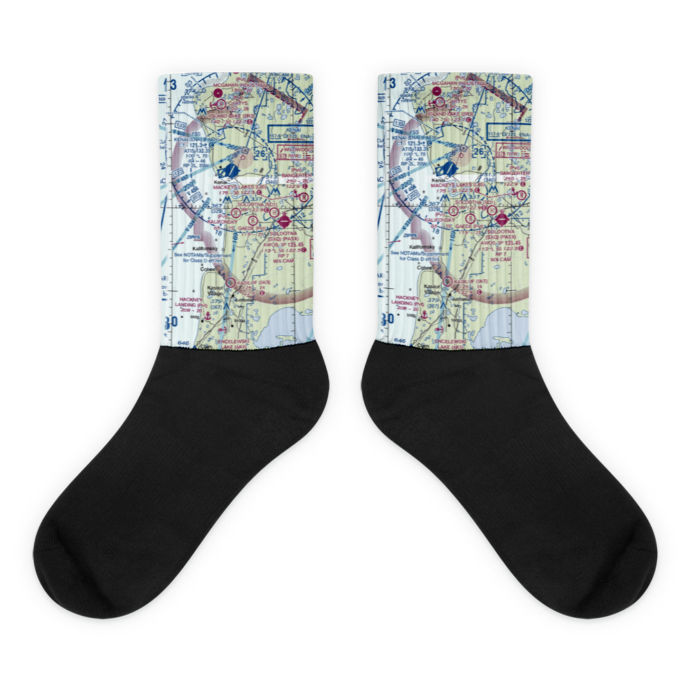 Kalifonsky Meadows Airport (0AA7) VFR Sectional Socks 