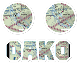 Scotts Airport (0AK0) VFR Sectional Sticker Pack