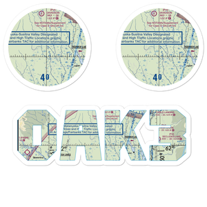Parker Lake Airport (0AK3) VFR Sectional Sticker Pack