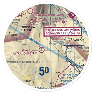 Taylor Field (0AZ1) VFR Sectional Sticker (20 mile)