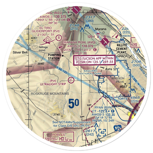 Taylor Field (0AZ1) VFR Sectional Sticker (30 mile)