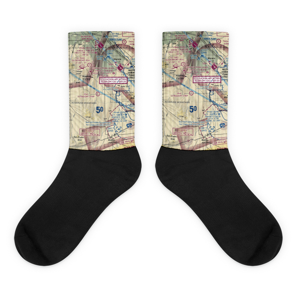 Taylor Field (0AZ1) VFR Sectional Socks 