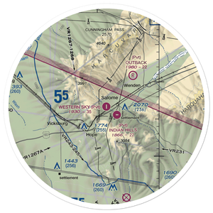 Western Sky Airport (0AZ2) VFR Sectional Sticker (30 mile)