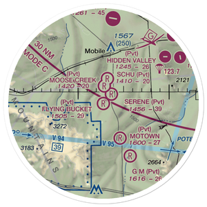 Flying Bucket Ranch Airport (0AZ4) VFR Sectional Sticker (20 mile)