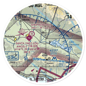 Crawford Airport (0CA3) VFR Sectional Sticker (20 mile)
