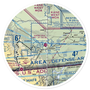 Emory Ranch Airport (0CA6) VFR Sectional Sticker (30 mile)