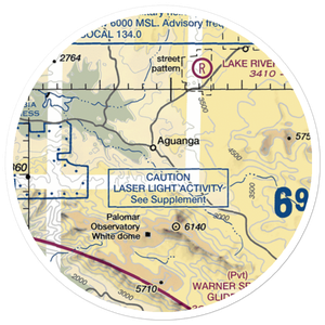 Ward Ranch Airport (0CA8) VFR Sectional Sticker (20 mile)