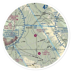 Blech Ranch Airport (0CA9) VFR Sectional Sticker (30 mile)