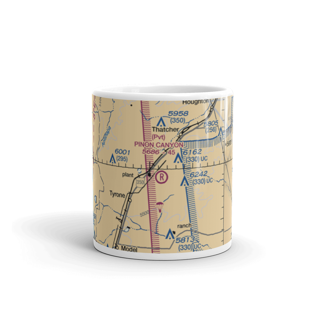 Pinon Canyon Airport (0CD5) VFR Sectional  Mug 