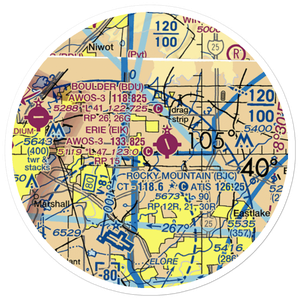 Fox Hole Airport (0CD7) VFR Sectional Sticker (20 mile)