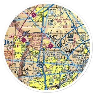 Fox Hole Airport (0CD7) VFR Sectional Sticker (30 mile)