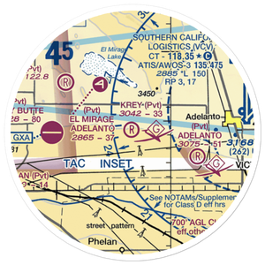 Krey Field Airport (0CL1) VFR Sectional Sticker (20 mile)