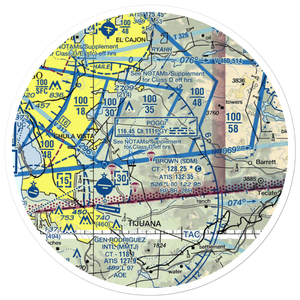 John Nichol's Field Airport (0CL3) VFR Sectional Sticker (30 mile)