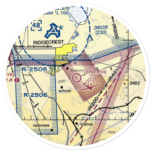 Tera Ultralightport (0CL8) VFR Sectional Sticker (20 mile)
