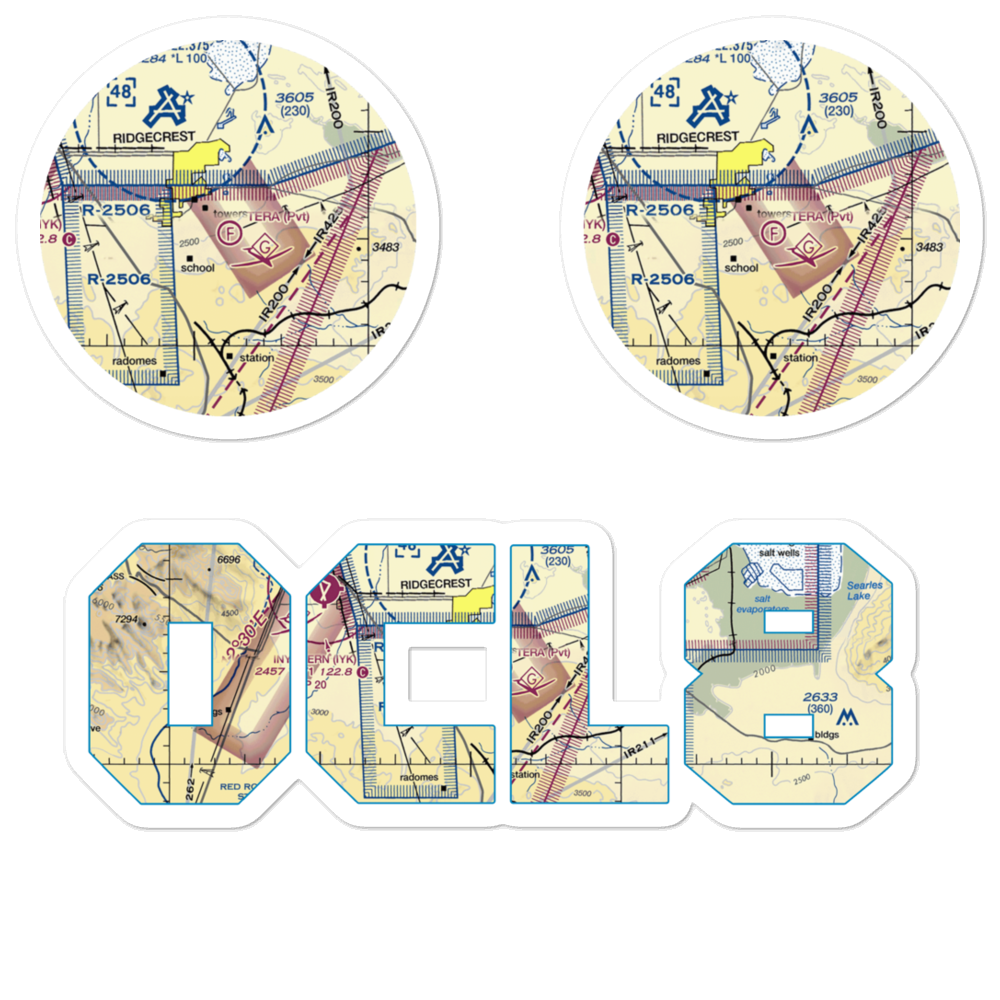 Tera Ultralightport (0CL8) VFR Sectional Sticker Pack 