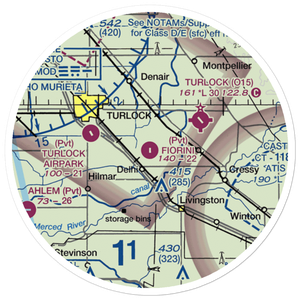 Fiorini Ranch Airport (0CN1) VFR Sectional Sticker (20 mile)