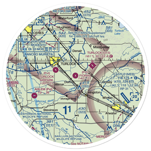 Fiorini Ranch Airport (0CN1) VFR Sectional Sticker (30 mile)