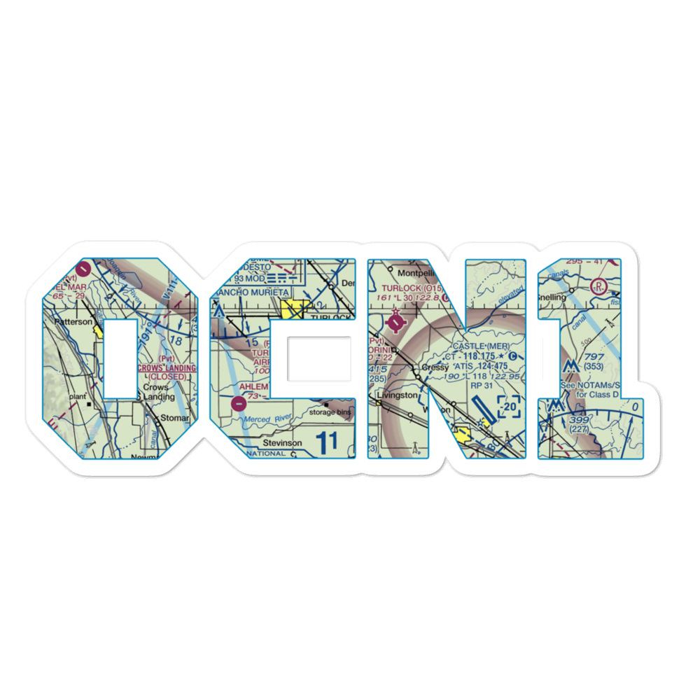Fiorini Ranch Airport (0CN1) VFR Sectional Sticker 
