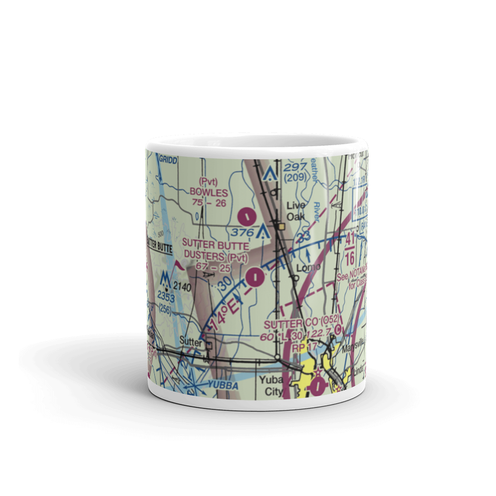Sutter Butte Dusters Airport (0CN2) VFR Sectional  Mug 