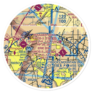 Dave's Airport (0CO1) VFR Sectional Sticker (20 mile)