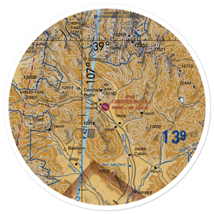 Crested Butte Airpark (0CO2) VFR Sectional Sticker (30 mile)