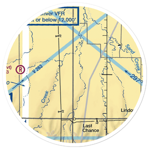 Chenoweth Airport (0CO5) VFR Sectional Sticker (20 mile)