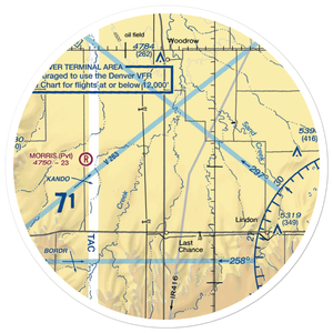 Chenoweth Airport (0CO5) VFR Sectional Sticker (30 mile)