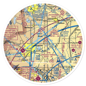 Cartwheel Airport (0CO8) VFR Sectional Sticker (30 mile)