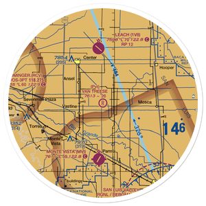 Van Treese Airport (0CO9) VFR Sectional Sticker (30 mile)